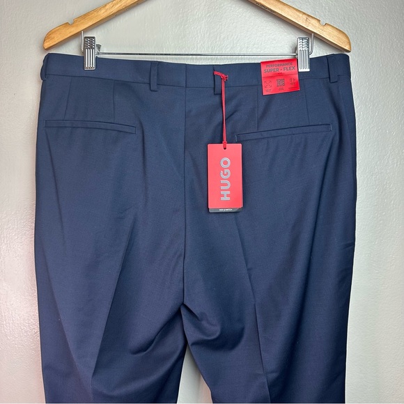 Hugo Boss-Simmons M204x Navy Performance Super Flex trousers Sz 36R - Picture 5 of 13